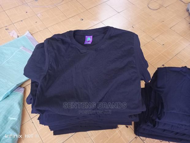 Excellent Black Plain Cotton T-Shirts - thumbnail 5