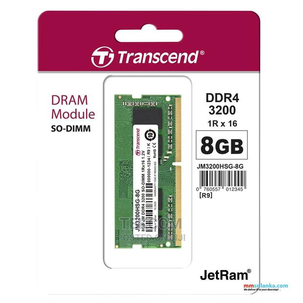 Transcend Laptop RAM DDR4 8GB 3200 - main view