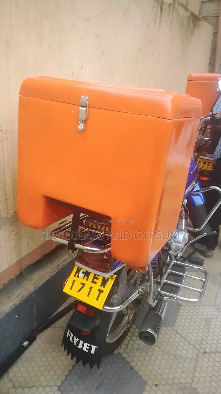 We Make Fibreglass Carrier Boxes for Motorbikes and Bicycles