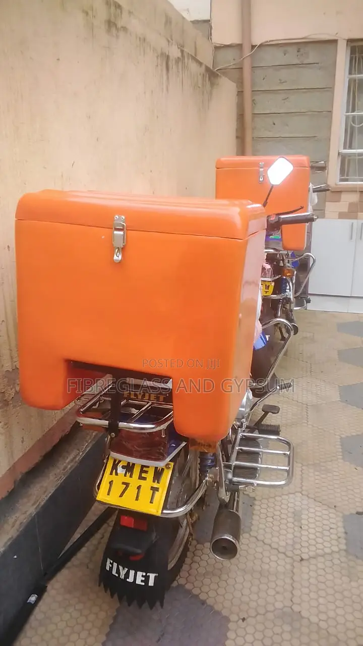 We Make Fibreglass Carrier Boxes for Motorbikes and Bicycles