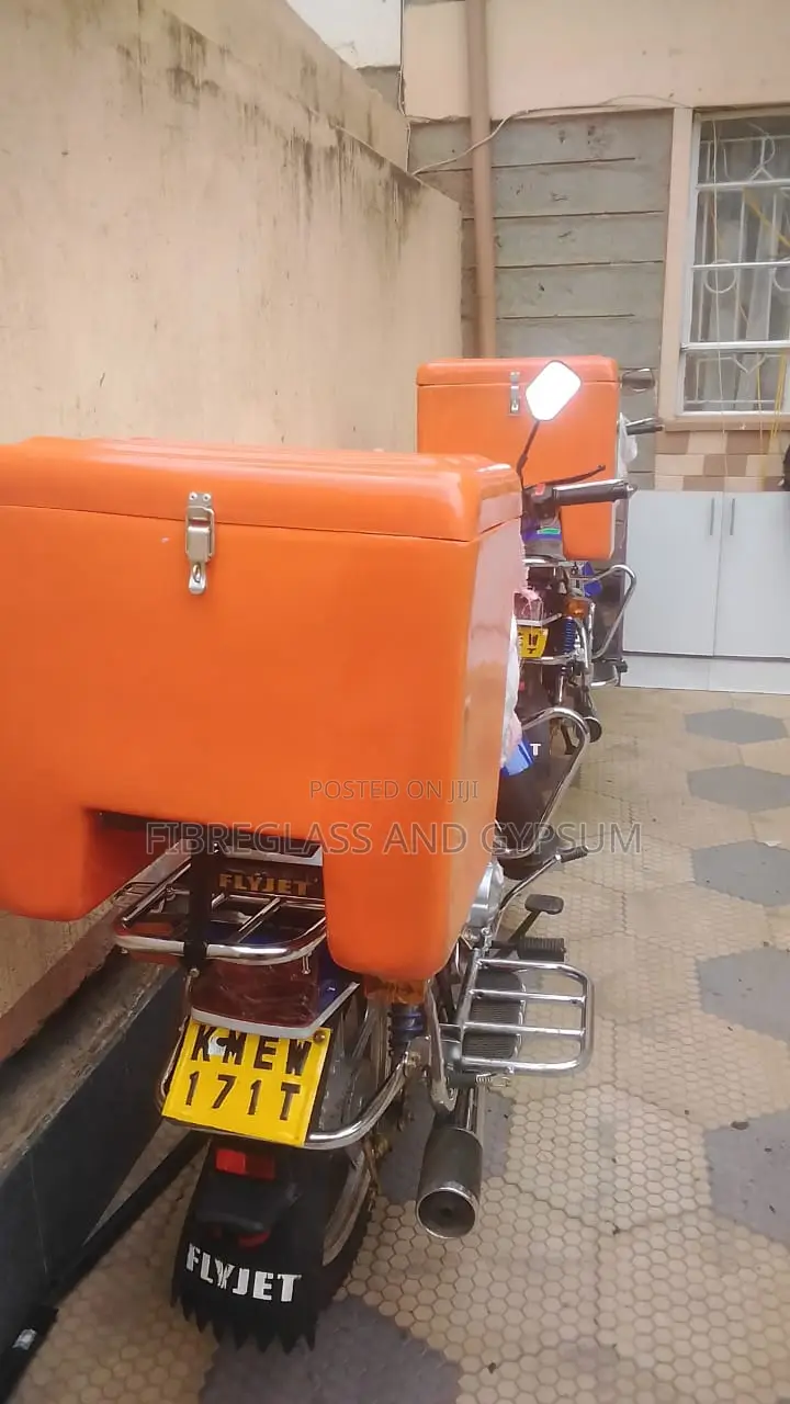 We Make Fibreglass Carrier Boxes for Motorbikes and Bicycles