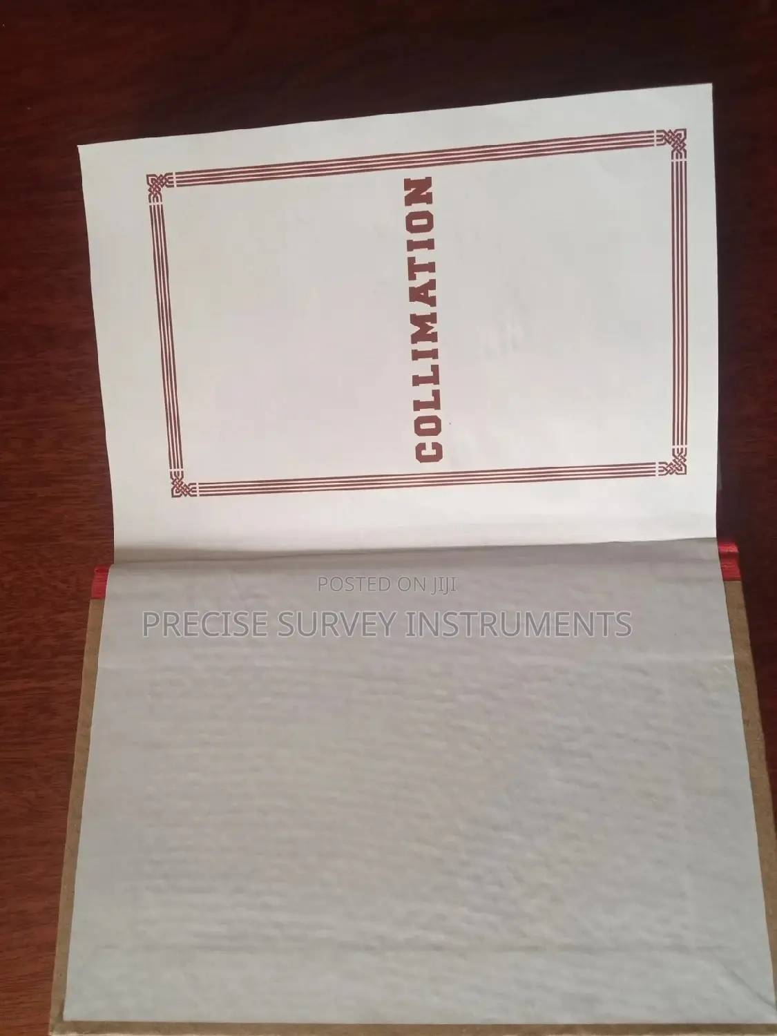 Collimation Field Books
