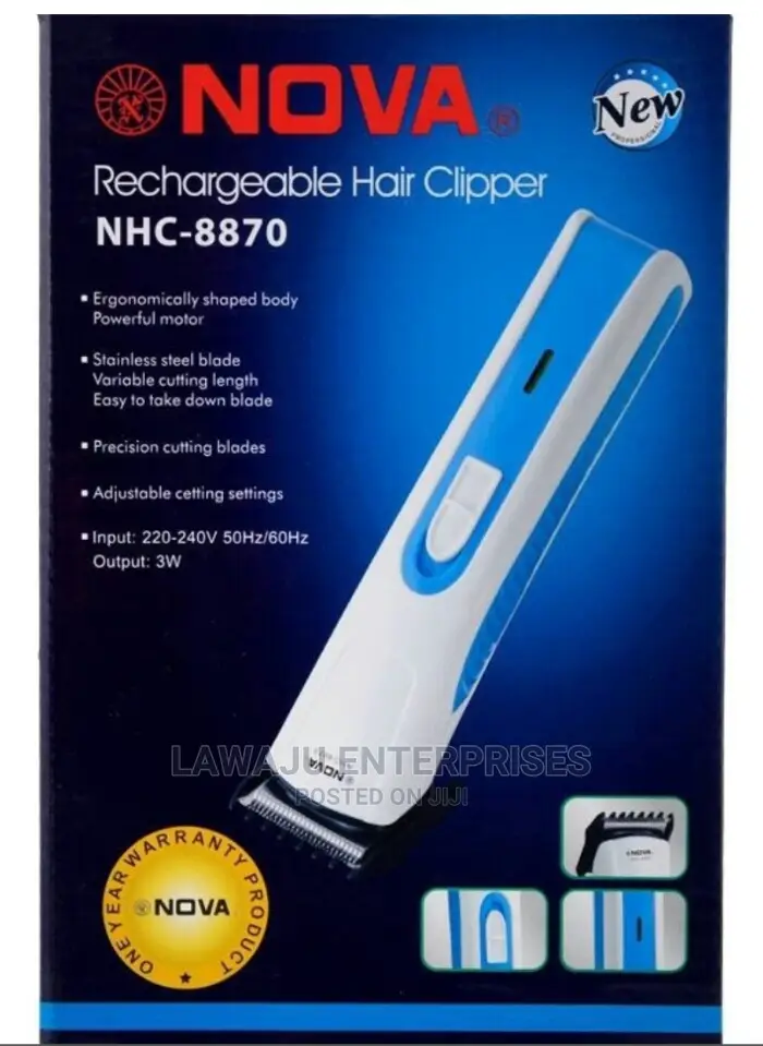 Nova Rechargeable Hair Clipper NHC 8870