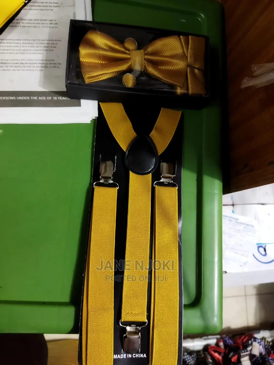 Suspender and Bowtie