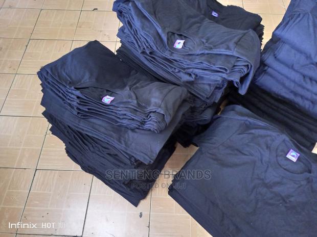 Black Plain 100 % Cotton T-Shirts. - thumbnail 5