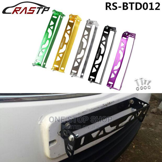 Universal Aluminum Adjustable Rotating Number Plate Holder - main view