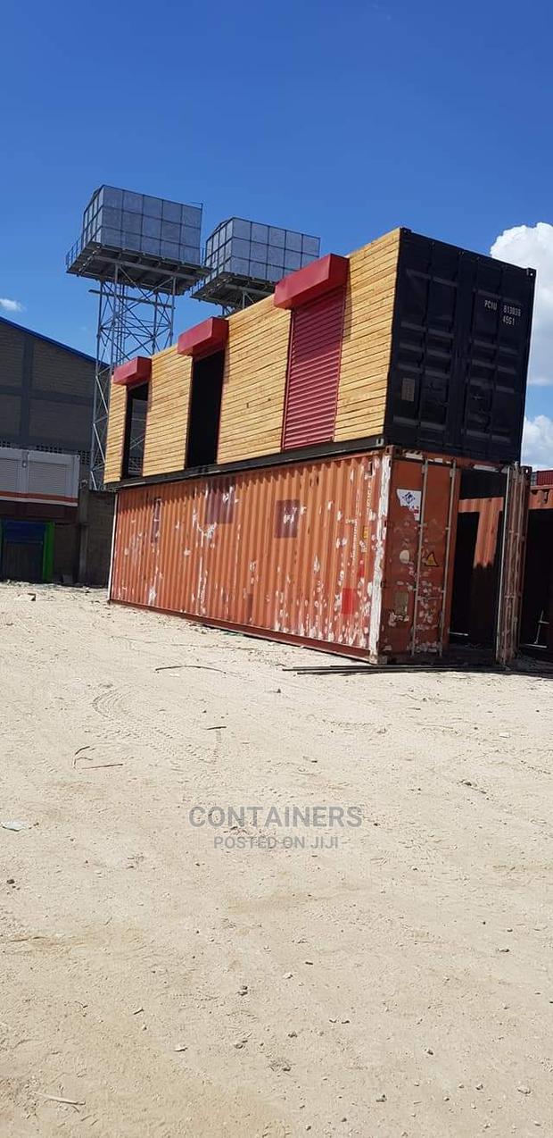 1x40ft Shipping Container Into 3 Shops - main view