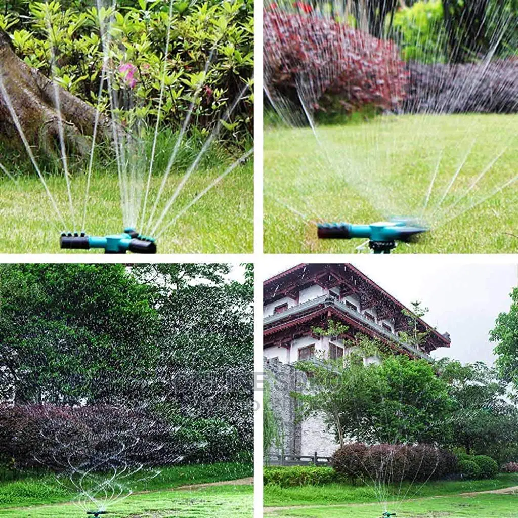 360 Degrees 3- Arm Lawn Garden Water Oscillating Sprinkler