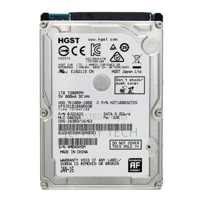 Generic 1TB Internal Laptop Hard Disk Drive - Silver
