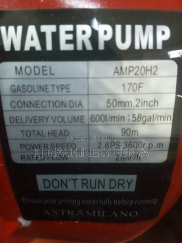 2" Water Pump 90M Head