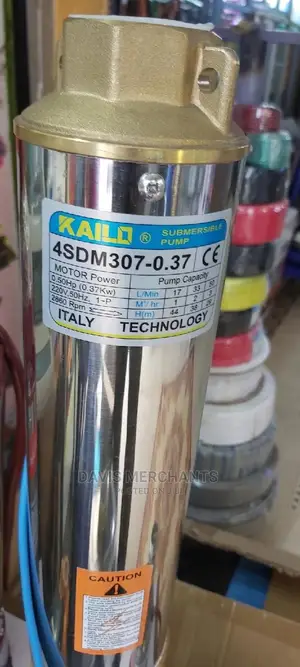 Kailo 0.5hp Submersible Water Pump Max Head 50 Meters