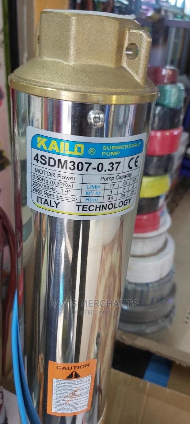 Kailo 0.5hp Submersible Water Pump Max Head 50 Meters