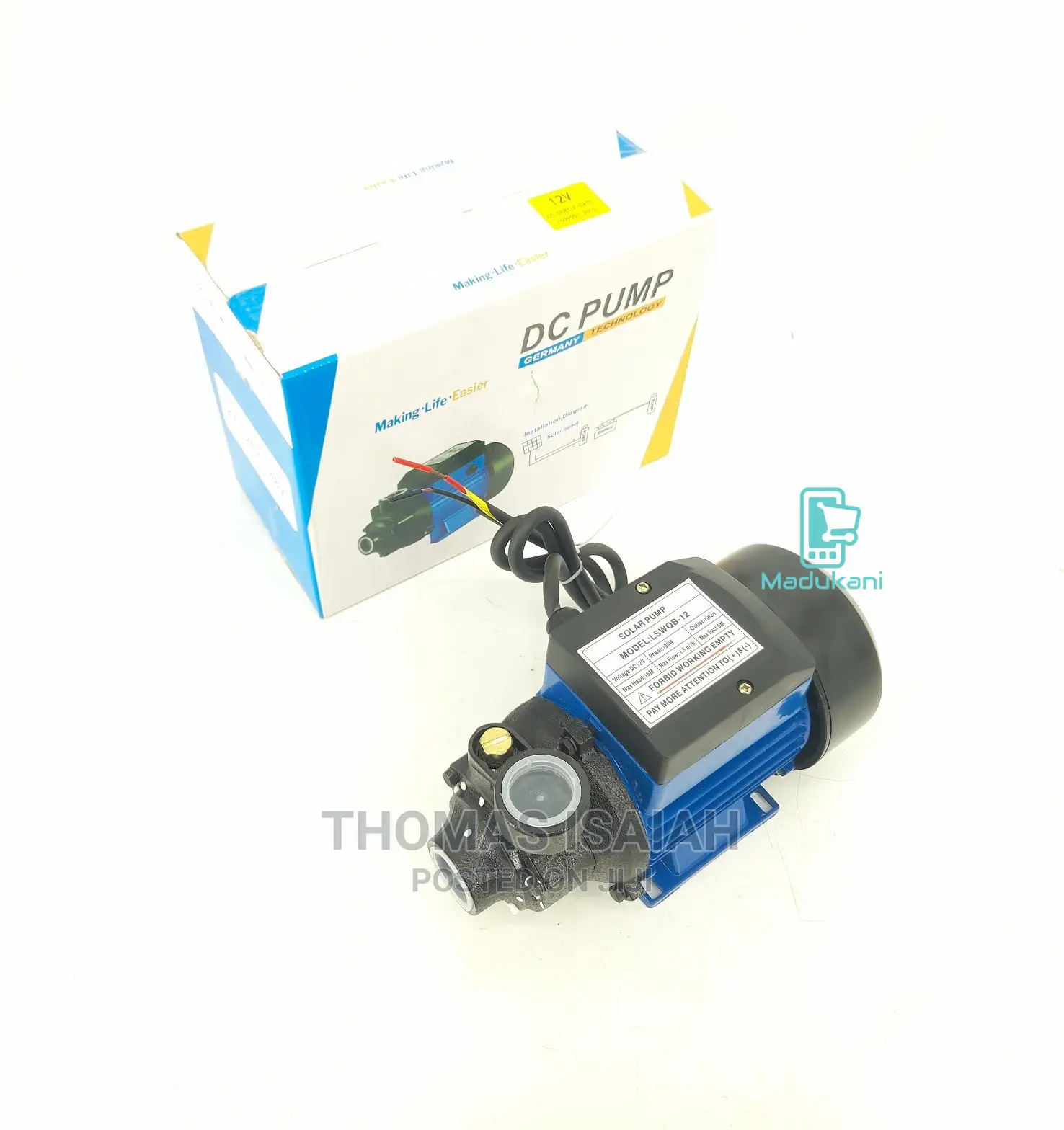 New Improved LSWQB 12v Dc Solar Surface Water Pump 15m Head