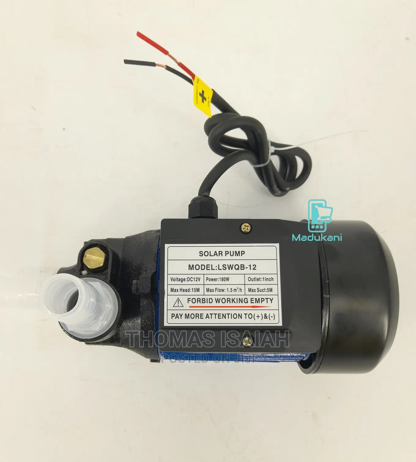 New Improved LSWQB 12v Dc Solar Surface Water Pump 15m Head