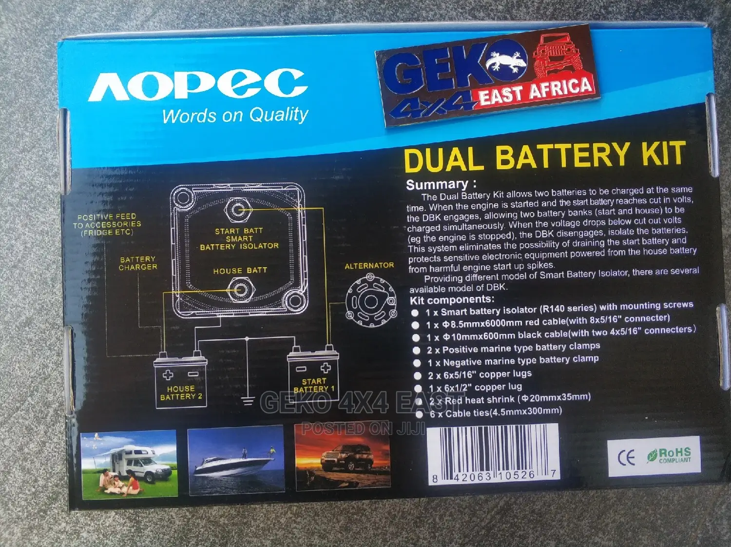 Dual Battery Isolator, Smart Switch, 12V, 140AMP