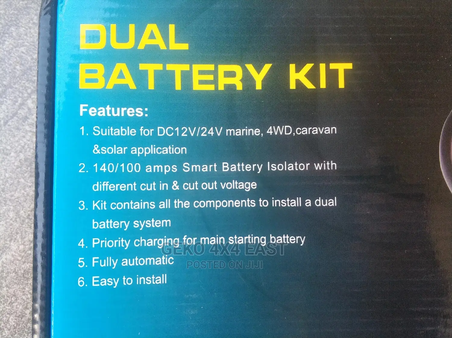 Dual Battery Isolator, Smart Switch, 12V, 140AMP