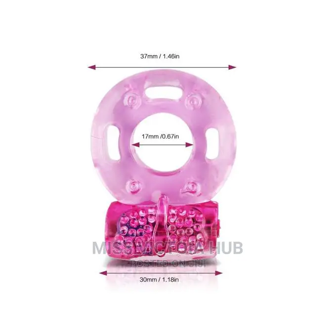 Silicone Rubber Penis Ring Vibrator for Delayed Ejaculation-