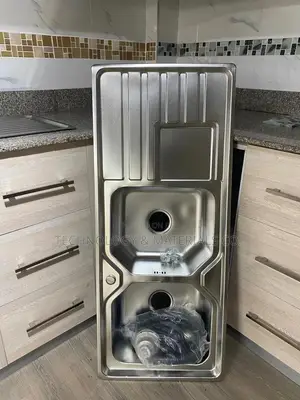 Stainless Steel Kitchen Sink (Double Bowl Single Drain)