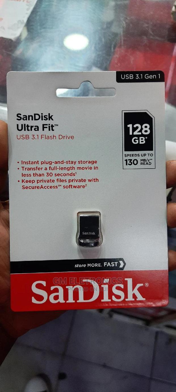 Sandisk Ultra Fit 128gb Flash Drive. - main view