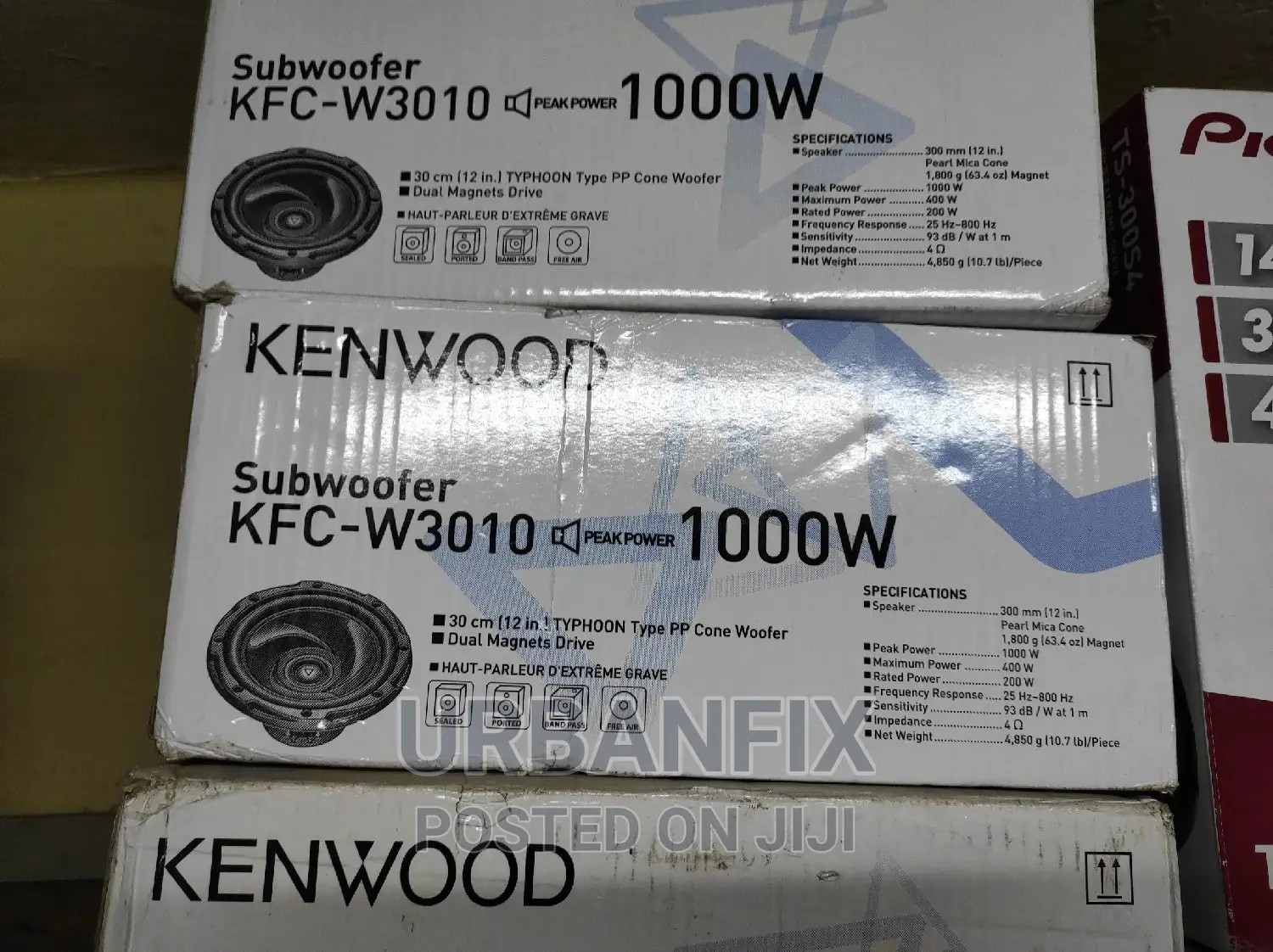 Kenwood 1000watts With Double Magnet Subwoofer