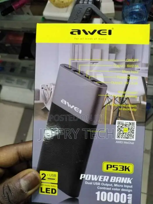 AWEI P53K Powerbank 10,000mah