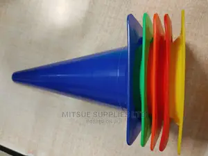 6 Pack Of Sports Training Cone Markers 15 -inches