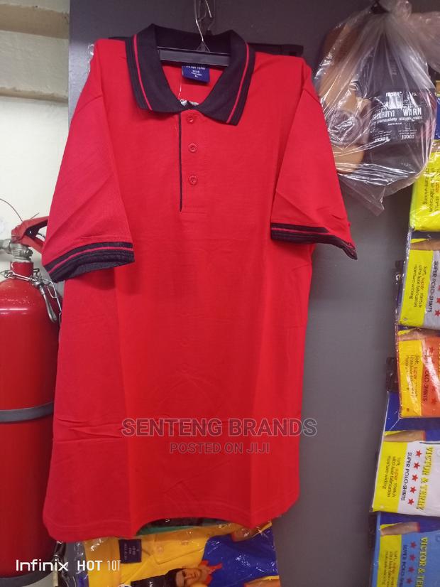 Red Black Color Polo - thumbnail 4