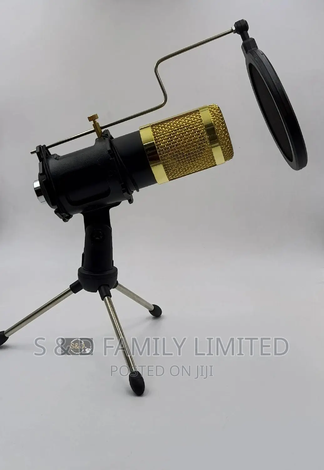 Condenser Microphone Stand With Pop Filter
