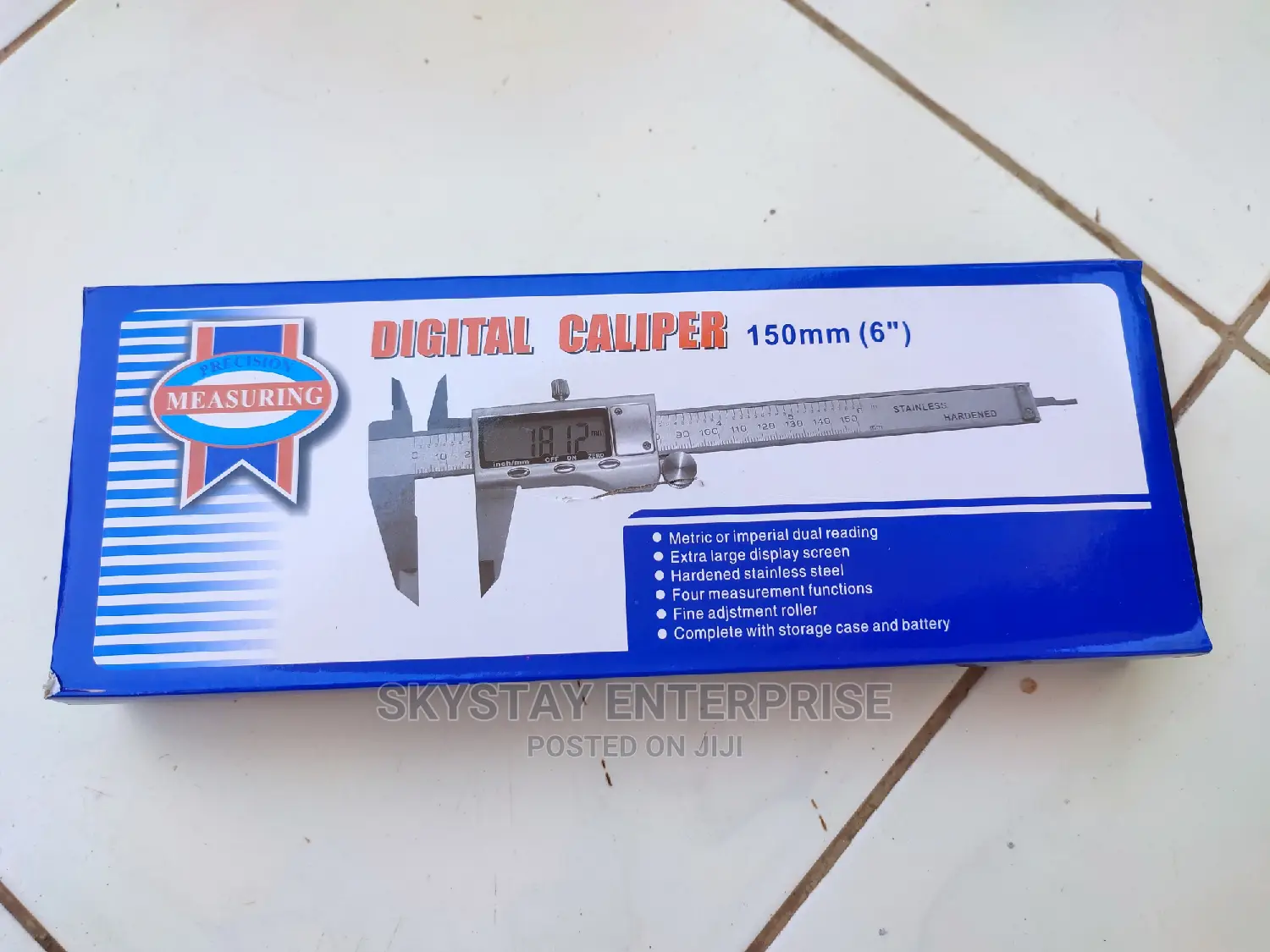 Digital Vernier Caliper Stainless Steel 6"