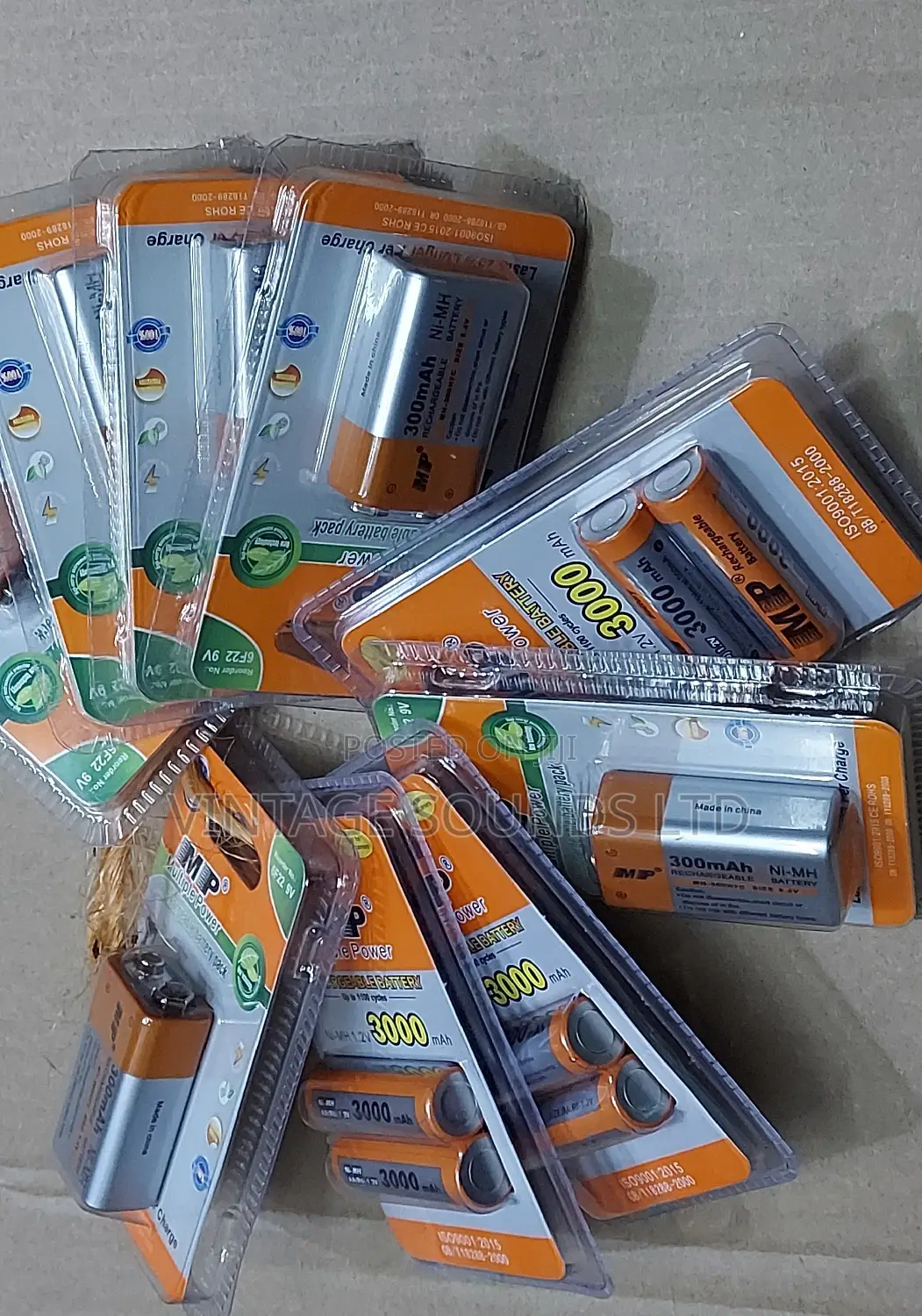 Multiple Power 9volts, AA,AAA Rechargeable Battery