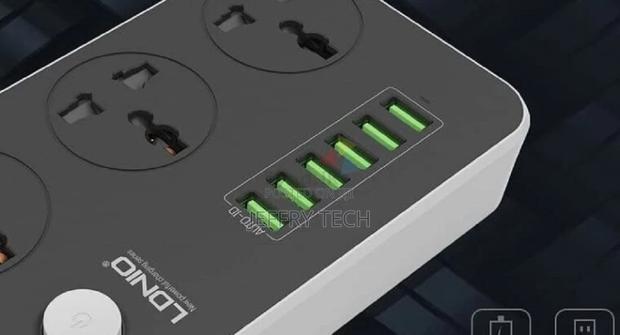 LDNIO – Power Extension With 6 USB Ports Cord 2 Meter - thumbnail 2