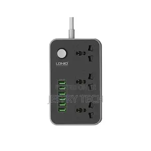 LDNIO – Power Extension With 6 USB Ports Cord 2 Meter