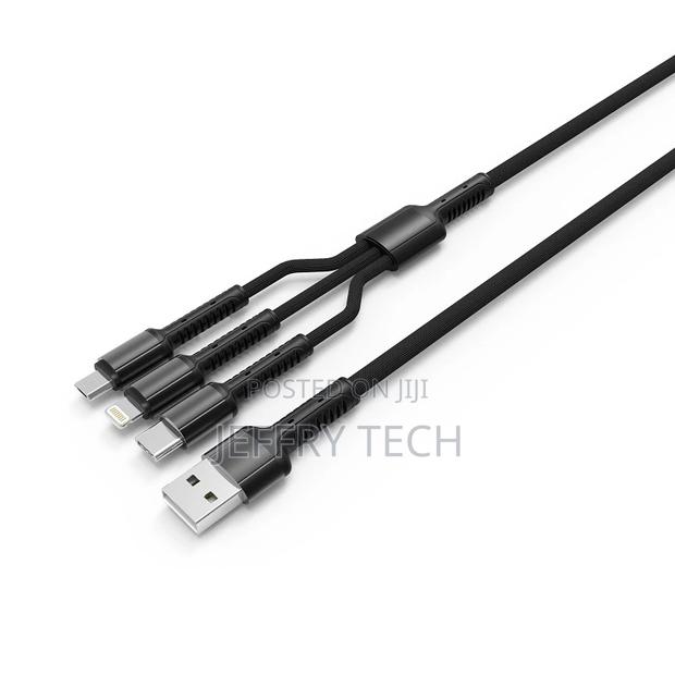 LDNIO LC93 3 in 1 USB Cable Micro Usb Extension Cable for Ch - thumbnail 2