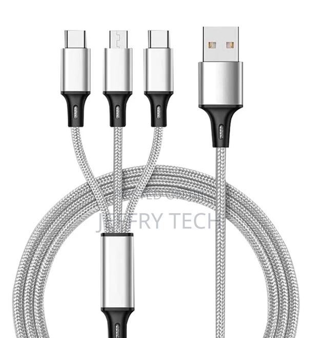 3in1 USB Cable for iPhone Fast Charger Charging Cable for Xi