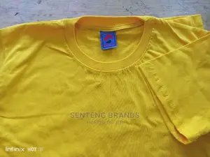Plain Yellow Cotton T-Shirts