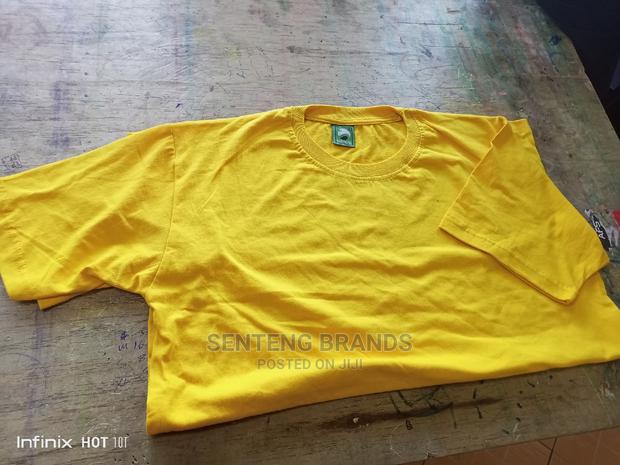 Plain Yellow Cotton T-Shirts - thumbnail 4