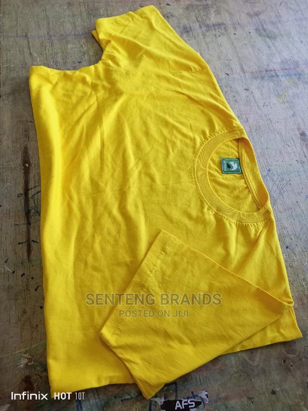 Plain Yellow Cotton T-Shirts - thumbnail 7