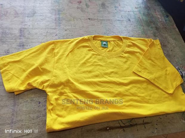 Plain Yellow Cotton T-Shirts - thumbnail 5