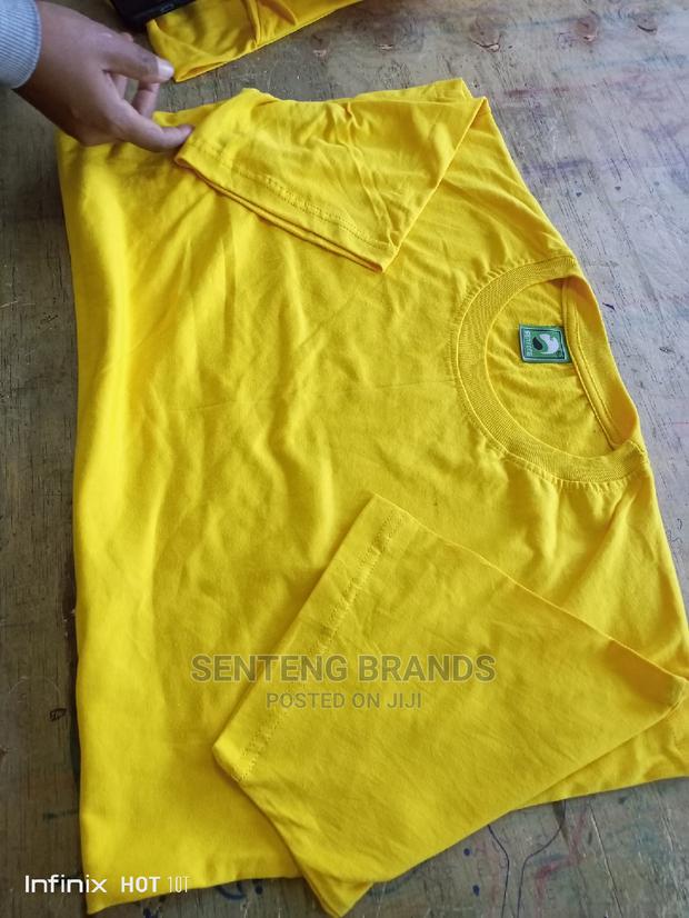 Plain Yellow Cotton T-Shirts - thumbnail 8