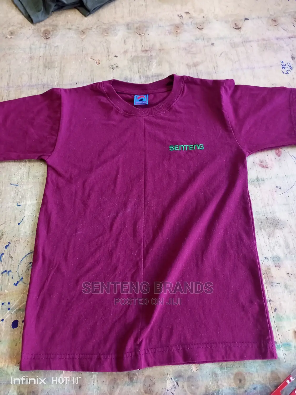 Plain Maroon Senteng Brand T-Shirts