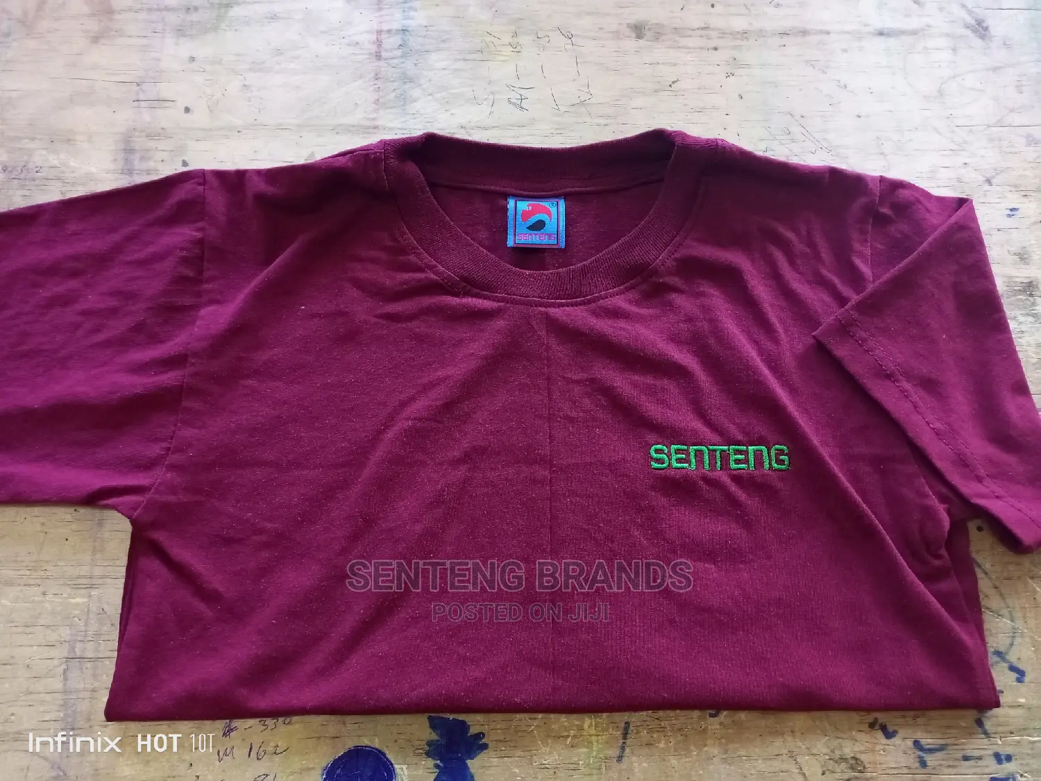 Plain Maroon Senteng Brand T-Shirts