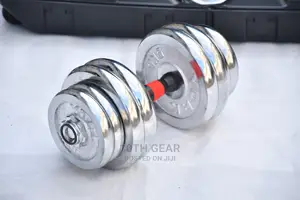 30kg Dumbell Set With Barbell Connector