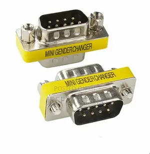 New DB9 RS-232 Male to Male Serial 9 Pin Gender Changer Coup