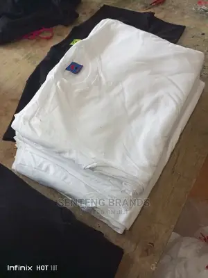 White Plain T-Shirts Large Quantities