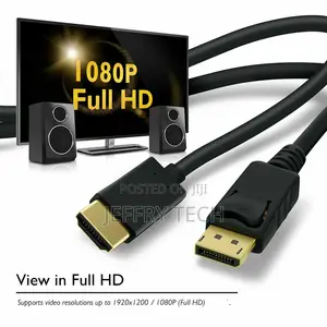 Display Port DP to HDMI Cable Adapter Converter Audio Video