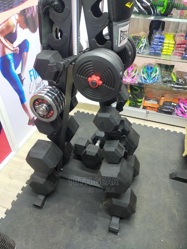 Hexagon Dumbbells - main view