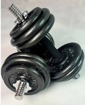 Adjustable 20 Kgs Rubber Coated Dumbbells