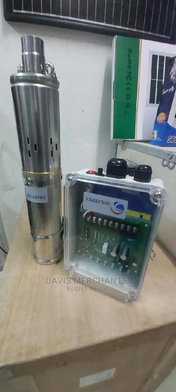 Solar Water Pump With Control Box Max Head 80 Mitres