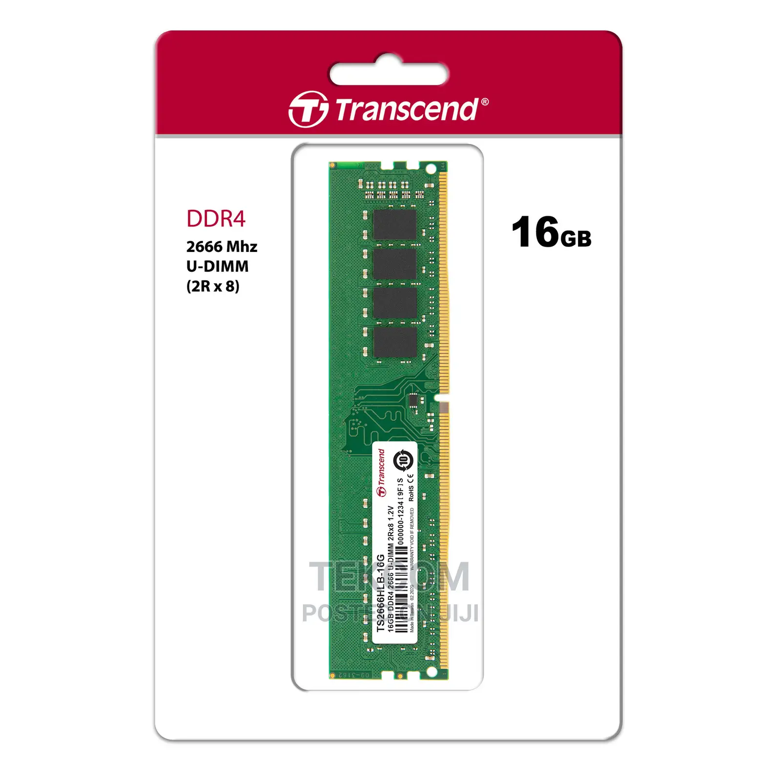 Transcend Desktop RAM DDR4 32GB 2666