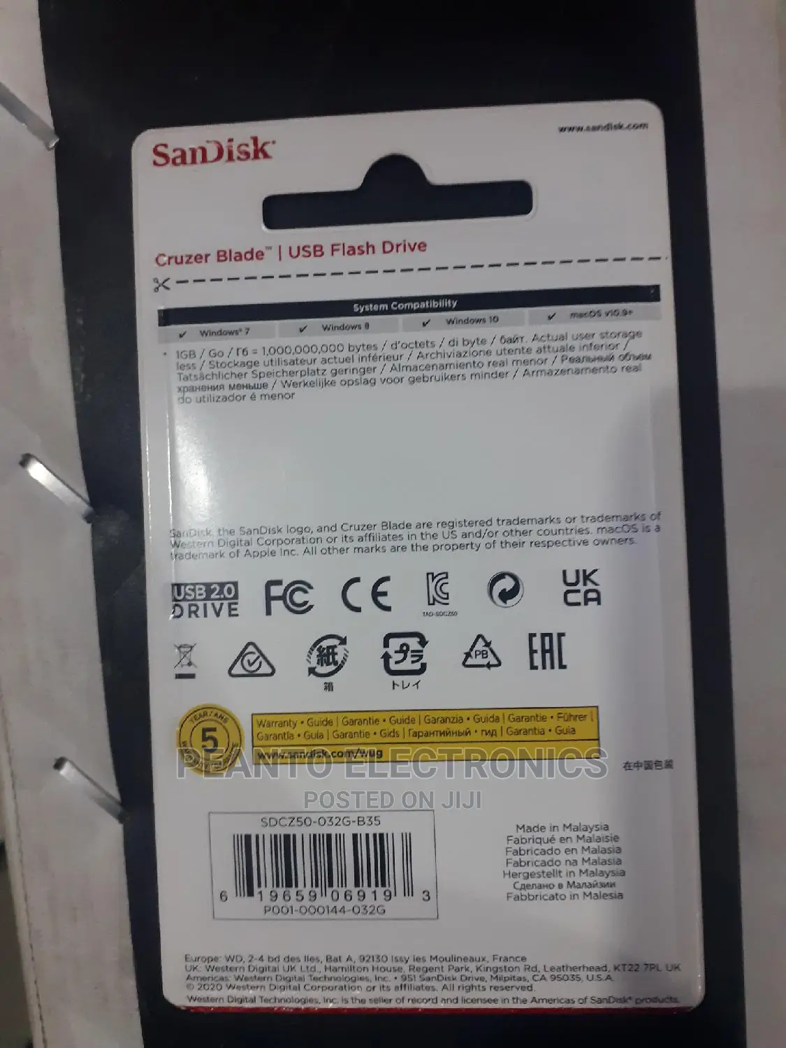 Sandisk Cruzer Blade USB 2.0 Flash Drive